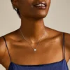 Sterling Mother-of-Pearl Sterling Silver Pendant Necklace Sterling Mother-of-Pearl Sterling Silver Pendant Necklace