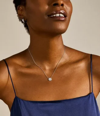 Sterling Mother-of-Pearl Sterling Silver Pendant Necklace