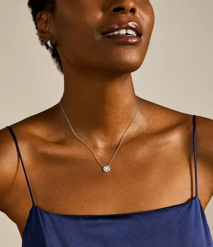 Sterling Mother-of-Pearl Sterling Silver Pendant Necklace Sterling Mother-of-Pearl Sterling Silver Pendant Necklace