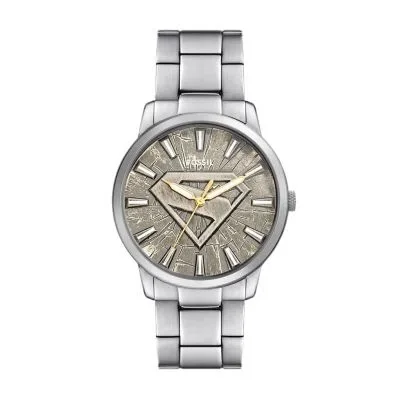 Superman x Fossil Limited-Edition S-Shield Watch Set Superman x Fossil Limited-Edition S-Shield Watch Set