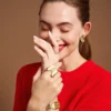 Sutton Butterfly Collection Gold-Tone Stainless Steel Center Focal Ring Sutton Butterfly Collection Gold-Tone Stainless Steel Center Focal Ring