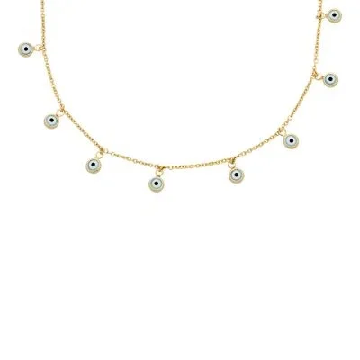 Sutton Evil Eye Brass Chain Necklace Sutton Evil Eye Brass Chain Necklace