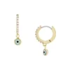 Sutton Evil Eye Brass Hoop Earrings Sutton Evil Eye Brass Hoop Earrings