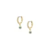 Sutton Evil Eye Brass Hoop Earrings Sutton Evil Eye Brass Hoop Earrings