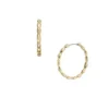 Sutton Evil Eye Gold-Tone Stainless Steel Hoop Earrings Sutton Evil Eye Gold-Tone Stainless Steel Hoop Earrings