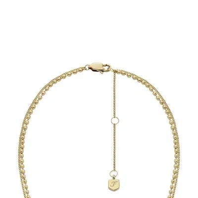 Sutton Evil Eye Gold-Tone Stainless Steel Multi-Strand Necklace Sutton Evil Eye Gold-Tone Stainless Steel Multi-Strand Necklace