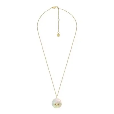 Sutton Evil Eye Gold-Tone Stainless Steel Pendant Necklace Sutton Evil Eye Gold-Tone Stainless Steel Pendant Necklace