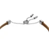Sutton Glitz Heart Brown Leather Strap Bracelet Sutton Glitz Heart Brown Leather Strap Bracelet