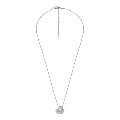 Sutton Glitz Heart Stainless Steel Pendant Necklace Sutton Glitz Heart Stainless Steel Pendant Necklace