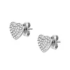 Sutton Glitz Heart Stainless Steel Stud Earrings Sutton Glitz Heart Stainless Steel Stud Earrings
