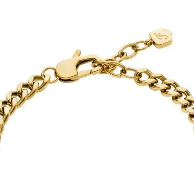 Sutton Gold-Tone Stainless Steel Heart Bracelet Sutton Gold-Tone Stainless Steel Heart Bracelet