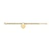 Sutton Gold-Tone Stainless Steel Heart Bracelet Sutton Gold-Tone Stainless Steel Heart Bracelet