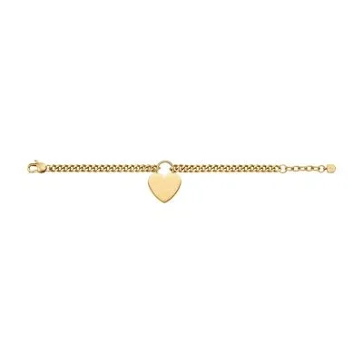 Sutton Gold-Tone Stainless Steel Heart Bracelet Sutton Gold-Tone Stainless Steel Heart Bracelet