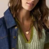 Sutton Gold-Tone Stainless Steel Heart Necklace Sutton Gold-Tone Stainless Steel Heart Necklace