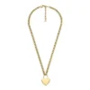 Sutton Gold-Tone Stainless Steel Heart Necklace Sutton Gold-Tone Stainless Steel Heart Necklace