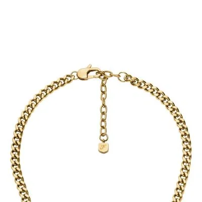 Sutton Gold-Tone Stainless Steel Heart Necklace Sutton Gold-Tone Stainless Steel Heart Necklace