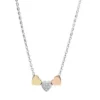 Sutton Heart Tri-Tone Steel Necklace Sutton Heart Tri-Tone Steel Necklace