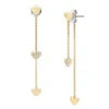 Sutton Heartbeat Gold-Tone Brass Front to Back Earrings Sutton Heartbeat Gold-Tone Brass Front to Back Earrings