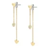 Sutton Heartbeat Gold-Tone Brass Front to Back Earrings Sutton Heartbeat Gold-Tone Brass Front to Back Earrings