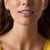 Sutton Heartbeat Gold-Tone Brass Front to Back Earrings Sutton Heartbeat Gold-Tone Brass Front to Back Earrings