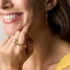 Sutton Heartbeat Gold-Tone Brass Front to Back Earrings Sutton Heartbeat Gold-Tone Brass Front to Back Earrings