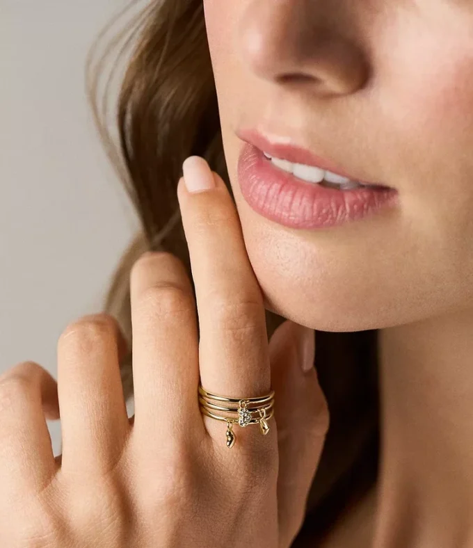 Sutton Heartbeat Gold-Tone Brass Prestack Ring Sutton Heartbeat Gold-Tone Brass Prestack Ring