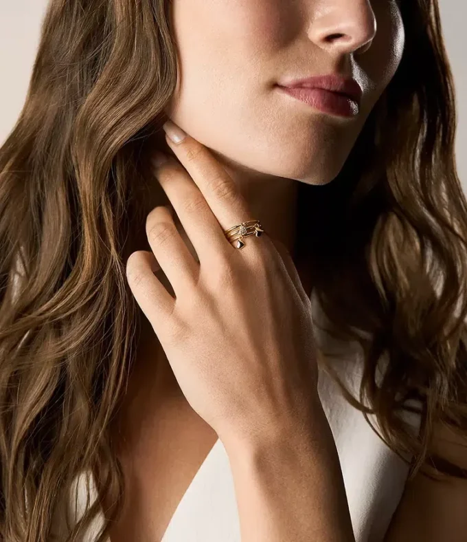 Sutton Heartbeat Gold-Tone Brass Prestack Ring Sutton Heartbeat Gold-Tone Brass Prestack Ring