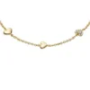 Sutton Heartbeat Gold-Tone Brass Station Bracelet Sutton Heartbeat Gold-Tone Brass Station Bracelet