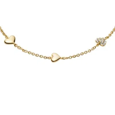 Sutton Heartbeat Gold-Tone Brass Station Bracelet Sutton Heartbeat Gold-Tone Brass Station Bracelet