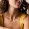 Sutton Heartbeat Gold-Tone Brass Station Necklace Sutton Heartbeat Gold-Tone Brass Station Necklace