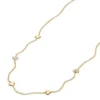 Sutton Heartbeat Gold-Tone Brass Station Necklace Sutton Heartbeat Gold-Tone Brass Station Necklace