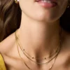 Sutton Heartbeat Gold-Tone Brass Station Necklace Sutton Heartbeat Gold-Tone Brass Station Necklace