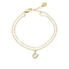 Sutton Horseshoe Gold-Tone Stainless Steel Multi Strand Bracelet Sutton Horseshoe Gold-Tone Stainless Steel Multi Strand Bracelet
