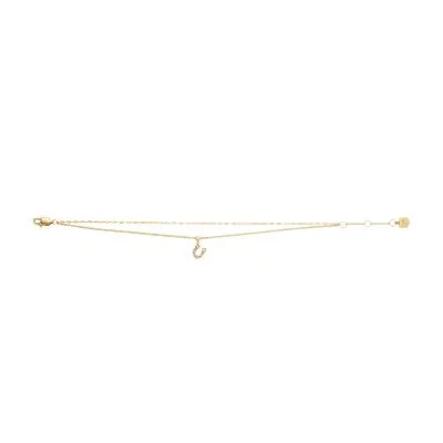 Sutton Horseshoe Gold-Tone Stainless Steel Multi Strand Bracelet Sutton Horseshoe Gold-Tone Stainless Steel Multi Strand Bracelet