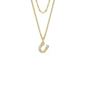 Sutton Horseshoe Gold-Tone Stainless Steel Multi Strand Necklace