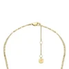Sutton Horseshoe Gold-Tone Stainless Steel Multi Strand Necklace Sutton Horseshoe Gold-Tone Stainless Steel Multi Strand Necklace