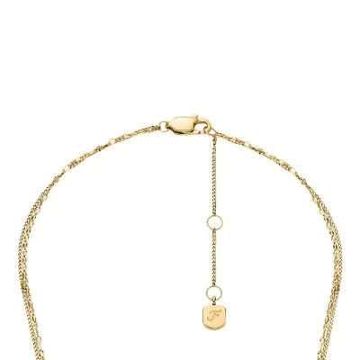 Sutton Horseshoe Gold-Tone Stainless Steel Multi Strand Necklace Sutton Horseshoe Gold-Tone Stainless Steel Multi Strand Necklace