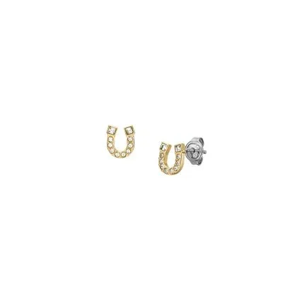 Sutton Horseshoe Gold-Tone Stainless Steel Stud Earrings Sutton Horseshoe Gold-Tone Stainless Steel Stud Earrings