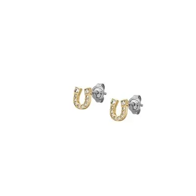 Sutton Horseshoe Gold-Tone Stainless Steel Stud Earrings Sutton Horseshoe Gold-Tone Stainless Steel Stud Earrings