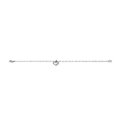 Sutton Legacy Heart Stainless Steel Rotating Chain Bracelet Sutton Legacy Heart Stainless Steel Rotating Chain Bracelet