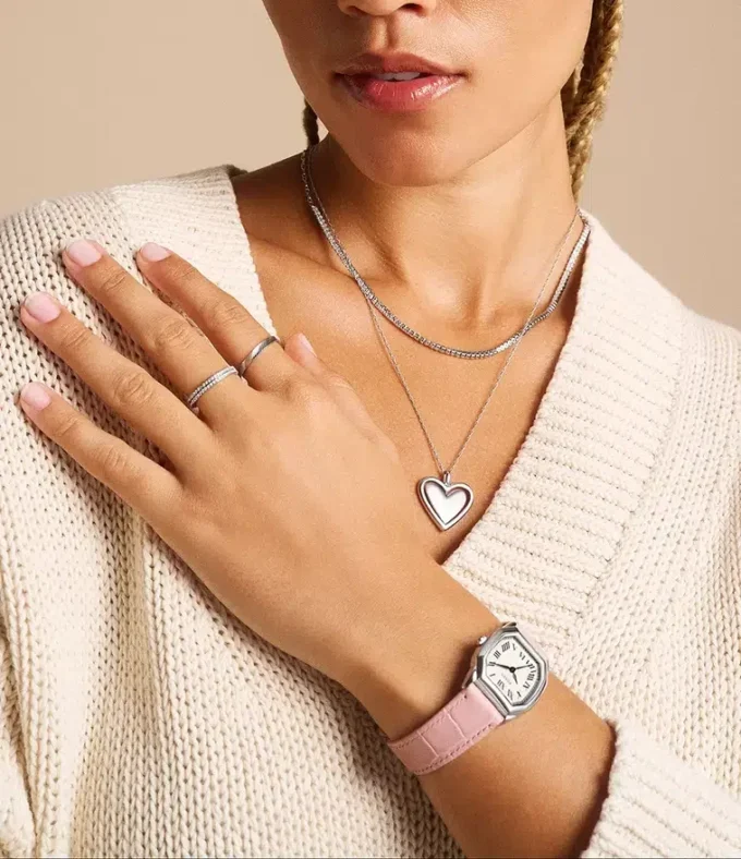 Sutton Legacy Heart Stainless Steel Rotating Pendant Necklace Sutton Legacy Heart Stainless Steel Rotating Pendant Necklace