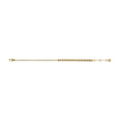 Sutton Love-All Gold-Tone Brass Heart Link Tennis Bracelet Sutton Love-All Gold-Tone Brass Heart Link Tennis Bracelet