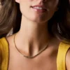 Sutton Love-All Gold-Tone Brass Heart Link Tennis Necklace Sutton Love-All Gold-Tone Brass Heart Link Tennis Necklace