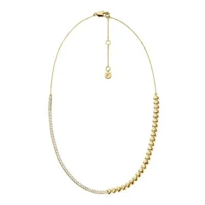 Sutton Love-All Gold-Tone Brass Heart Link Tennis Necklace Sutton Love-All Gold-Tone Brass Heart Link Tennis Necklace