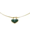 Sutton Modern Meadows Reconstituted Malachite Heart Chain Bracelet Sutton Modern Meadows Reconstituted Malachite Heart Chain Bracelet