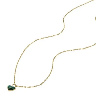 Sutton Modern Meadows Reconstituted Malachite Heart Pendant Necklace Sutton Modern Meadows Reconstituted Malachite Heart Pendant Necklace