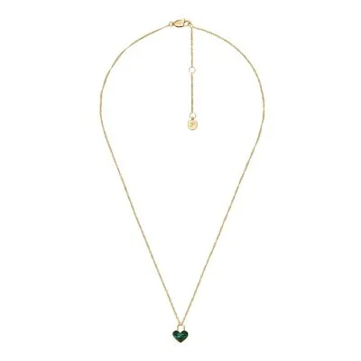 Sutton Modern Meadows Reconstituted Malachite Heart Pendant Necklace Sutton Modern Meadows Reconstituted Malachite Heart Pendant Necklace