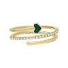 Sutton Modern Meadows Reconstituted Malachite Prestack Heart Ring Sutton Modern Meadows Reconstituted Malachite Prestack Heart Ring