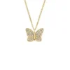 Sutton Pavé Butterfly Gold-Tone Stainless Steel Pendant Necklace Sutton Pavé Butterfly Gold-Tone Stainless Steel Pendant Necklace