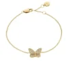 Sutton Pavé Butterfly Gold-Tone Stainless Steel Station Bracelet Sutton Pavé Butterfly Gold-Tone Stainless Steel Station Bracelet